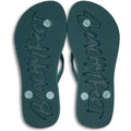 Blue-Orange-Black - Back - BeachyFeet Womens-Ladies Flip Flops