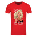 Red - Front - Grindstore Mens Shantay You Sleigh Drag Queen Christmas T-Shirt
