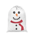 White-Red-Black - Front - Grindstore Snowman Christmas Santa Sack