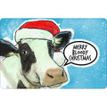 Sky Blue-White-Black - Front - Cute But Abusive Merry Bloody Tin Christmas Door Sign