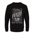 Black-White - Front - Grindstore Mens Grumpy Fuckers Club Sweatshirt