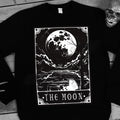 Black-White - Side - Deadly Tarot Mens The Moon Sweatshirt