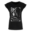 Black - Front - Deadly Tarot Womens-Ladies The Witch T-Shirt