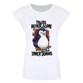 White - Front - Psycho Penguin Womens-Ladies You´re Never Alone When You Have Inner Demons T-Shirt