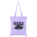Lilac-Black - Front - Kawaii Coven Crystal Witch Tote Bag