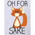 White-Orange-Black - Side - Grindstore Mens Oh For Fox Sake T-Shirt