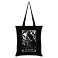 Black-White - Front - Deadly Tarot The Slayer Tote Bag