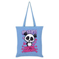 Sky Blue - Front - Handa Panda Positive Thoughts Tote Bag