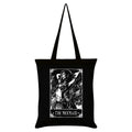Black-White - Front - Deadly Tarot The Mermaid Tote Bag