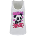 White - Front - Handa Panda Ladies-Womens Relax Like Panda Floaty Tank