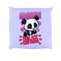 Lilac - Front - Handa Panda Relax Like Panda Cushion