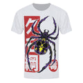 White-Red-Purple - Front - Unorthodox Collective Mens Spider Skull Tattoo T-Shirt
