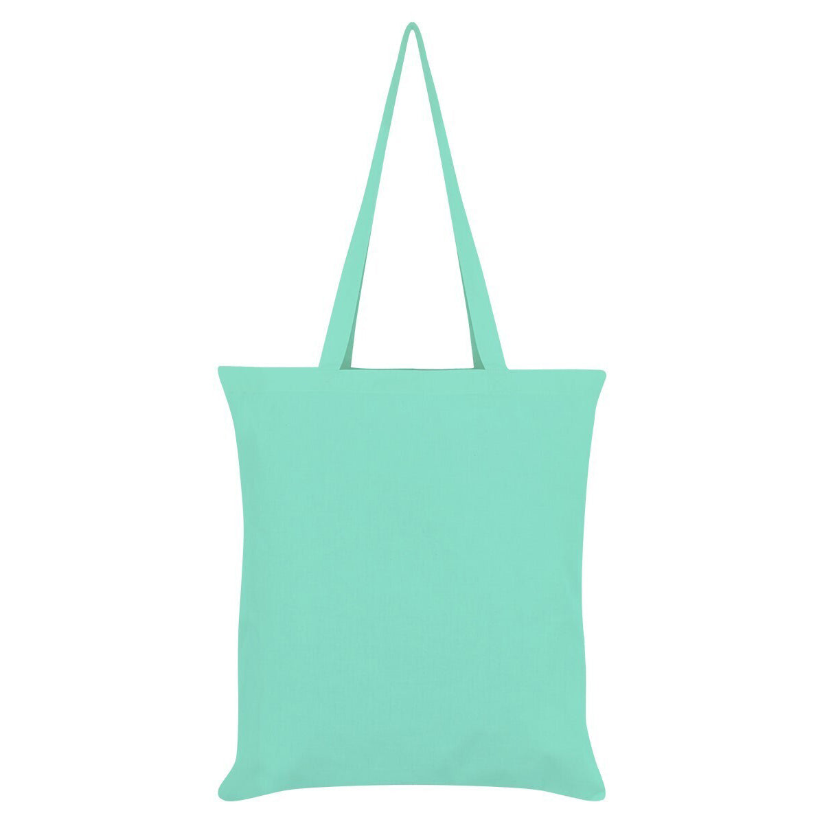 Mint Green-Dark Grey-Brown - Back - Spooky Cat Making Magic Tote Bag