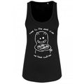 Black-White - Front - Pop Factory Womens-Ladies Come To The Dark Side Tank Top