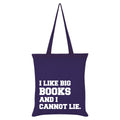 Purple - Front - Grindstore I Like Big Books And I Cannot Lie Tote Bag