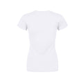 White-Green-Yellow - Back - Pop Factory Womens-Ladies Catcus T-Shirt