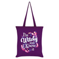 Purple - Front - Grindstore I´m Witchy And I Know It Tote Bag