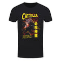 Black - Front - Horror Cats Mens Catzilla T-Shirt