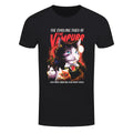 Black - Front - Horror Cats Mens The Vampurr Vintage T-Shirt