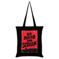 Black - Front - Grindstore Go Ahead And Scream Horror Tote Bag