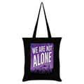 Black - Front - Grindstore We Are Not Alone Sci-Fi Tote Bag