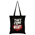 Black - Front - Grindstore They Come At Night Horror Tote Bag