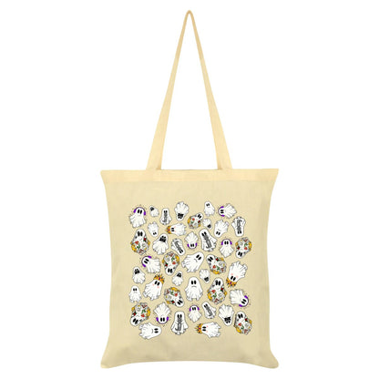 Cream-White - Front - Grindstore The Boo Crew! Tote Bag