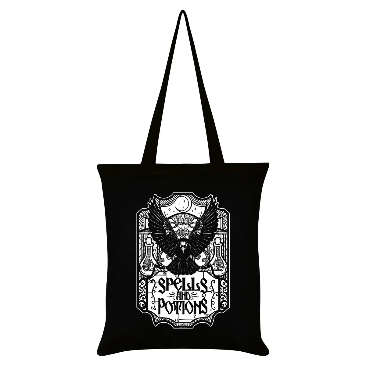 Black - Front - Grindstore Spells And Potions Tote Bag