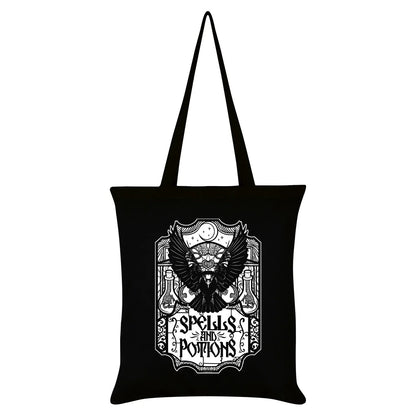 Black - Front - Grindstore Spells And Potions Tote Bag