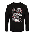 Black - Front - Grindstore Mens All I Want For Christmas Is It To Be Over Jumper