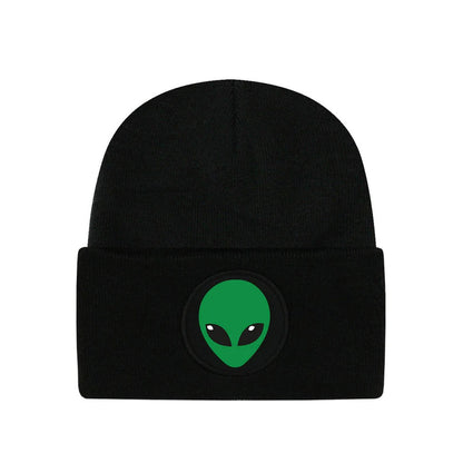 Black - Front - Grindstore Unisex Adult Alien Beanie