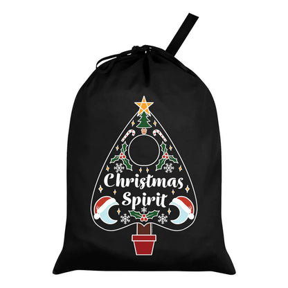 Black - Front - Grindstore Spirit Ouija Christmas Santa Sack