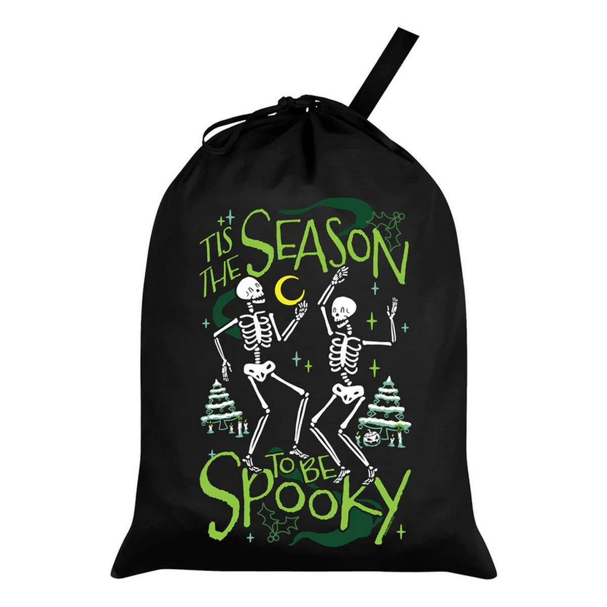 Black - Front - Grindstore Tis The Season To Be Spooky Santa Sack