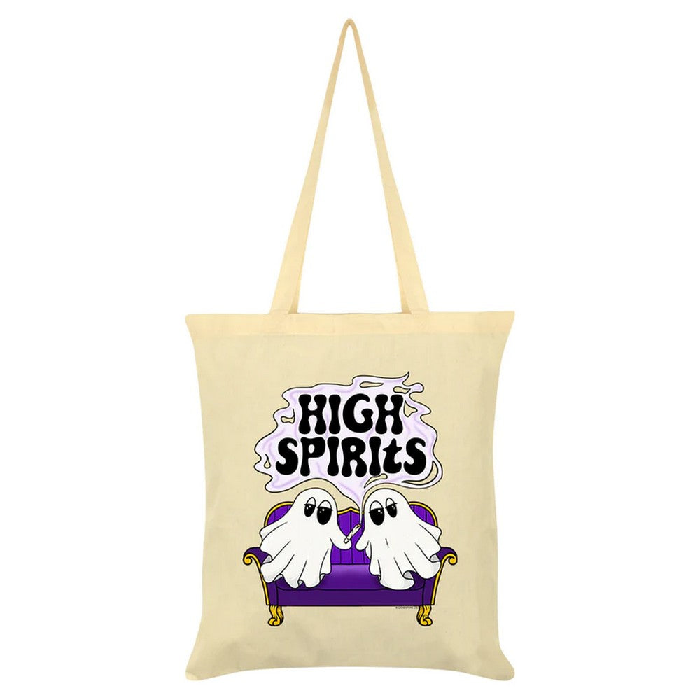Cream - Front - Grindstore High Spirits Tote Bag