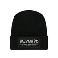 Black - Front - Grindstore Awkward Is My Speciality Beanie