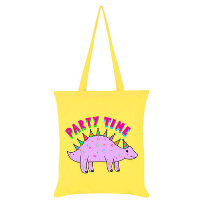 Lemon - Front - Grindstore Party Time Dinosaur Tote Bag