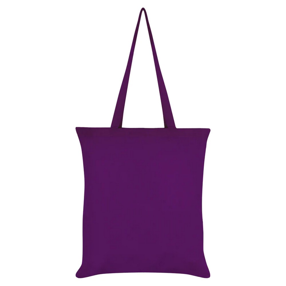 Magenta - Back - Grindstore Dinosaur Roar Tote Bag