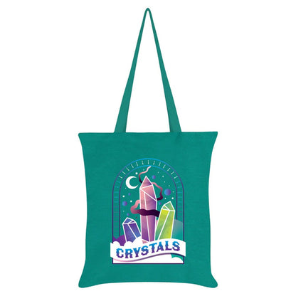 Emerald Green - Front - Grindstore Crystals Magic Tote Bag