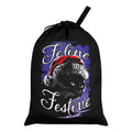 Black - Front - Grindstore Feline Festive Santa Sack