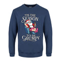 Airforce Blue - Front - Grindstore Mens ´Tis The Season To Be Grumpy Christmas Jumper
