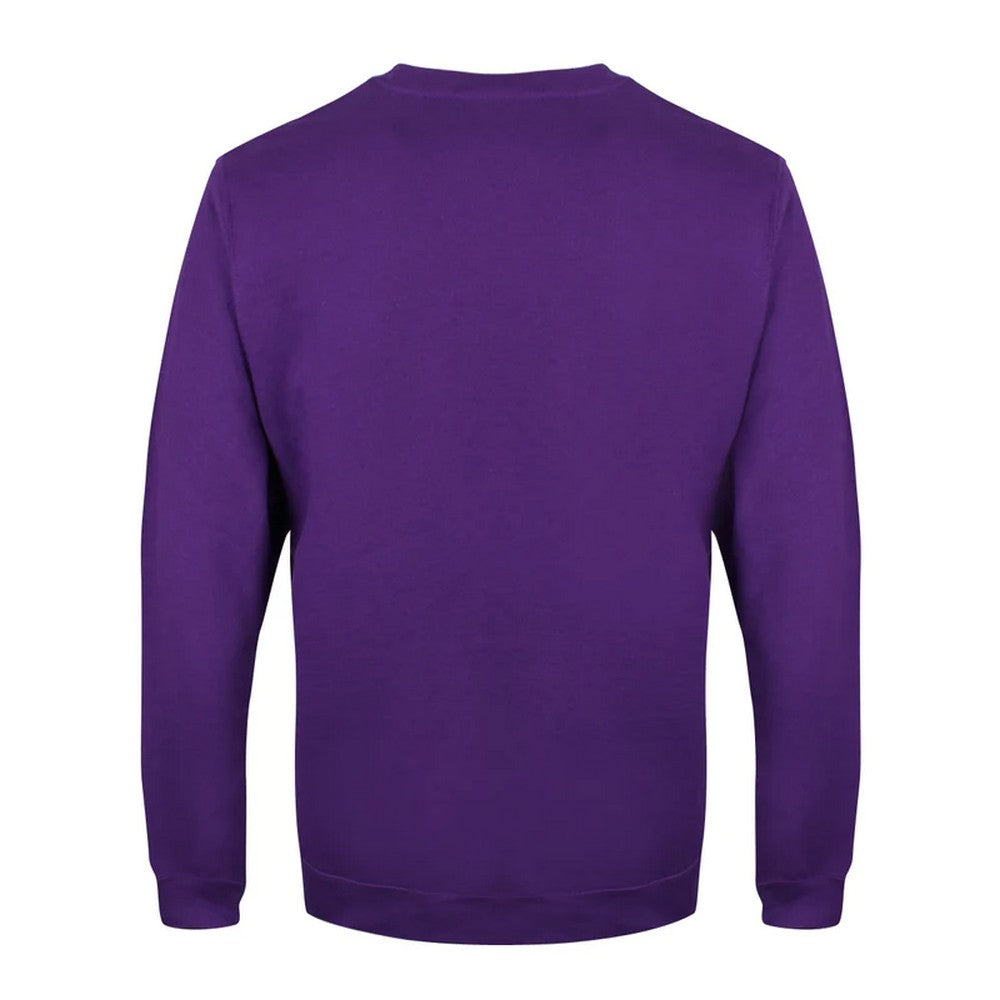 Purple - Back - Grindstore Mens Hail Santa Christmas Jumper