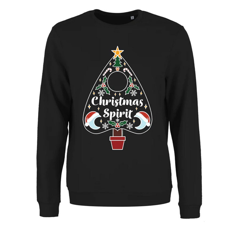 Black - Front - Grindstore Womens-Ladies Spirit Ouija Christmas Pullover