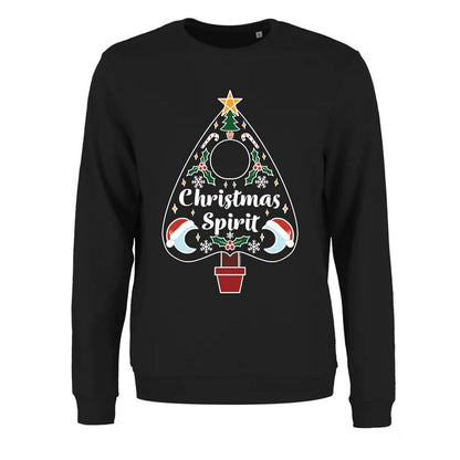 Black - Front - Grindstore Womens-Ladies Spirit Ouija Christmas Pullover