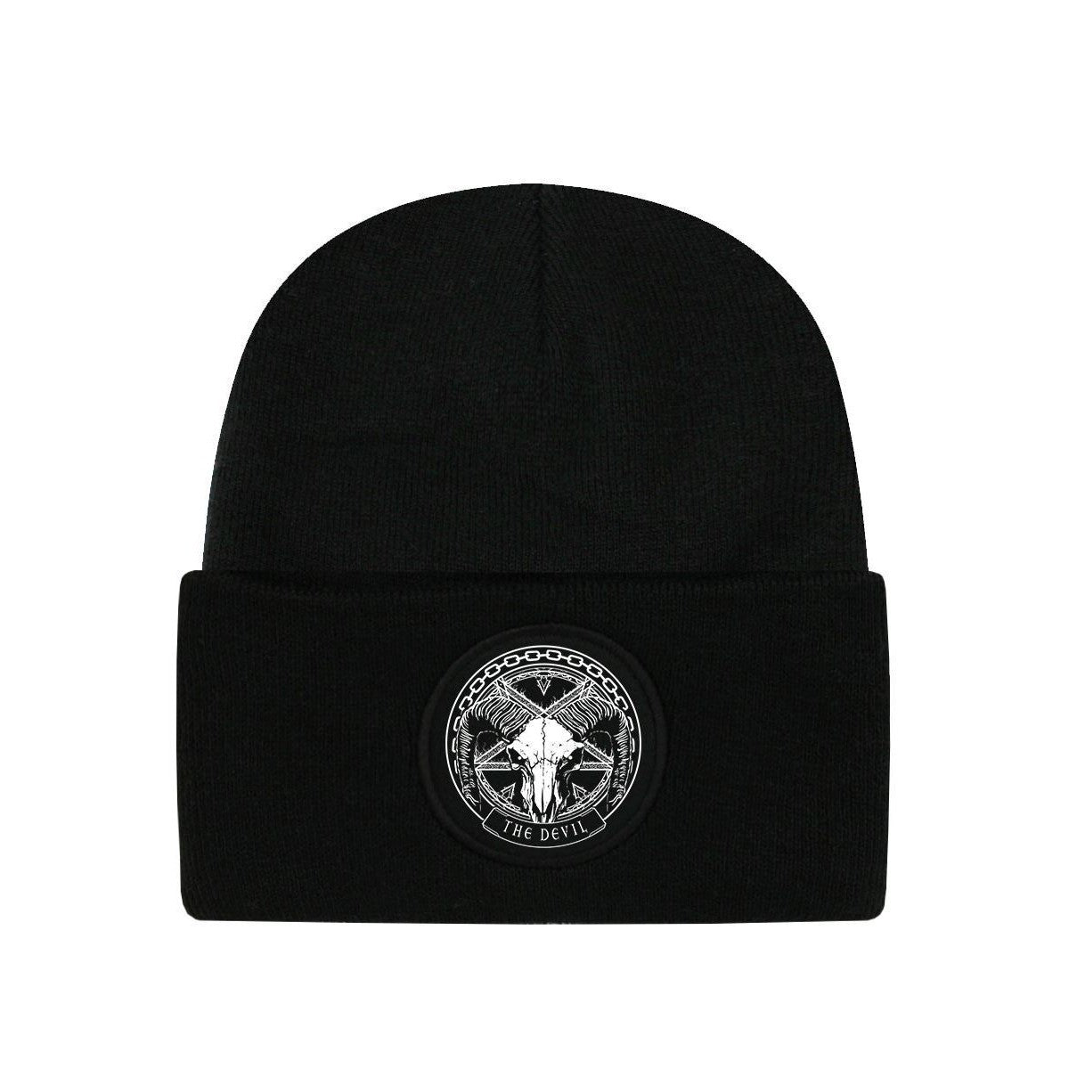 Black - Front - Deadly Tarot The Devil Beanie