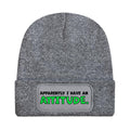 Heather Grey - Front - Grindstore Apparently I Have An Attitude Beanie