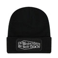 Black - Front - Grindstore On Wednesdays We Wear Black Beanie