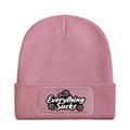 Pale Pink - Front - Grindstore Everything Sucks Beanie