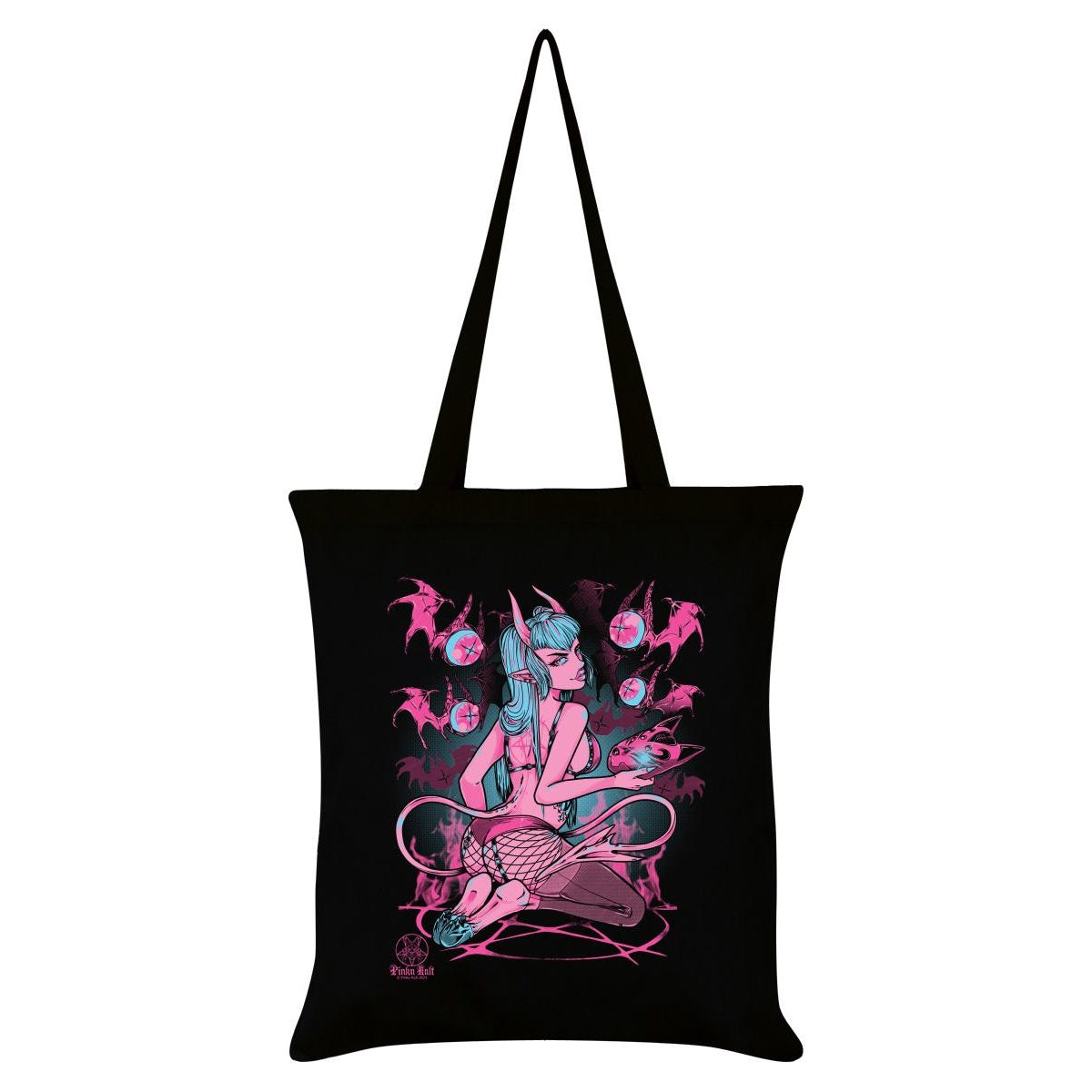 Black - Front - Pinku Kult Shichan Tote Bag
