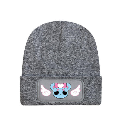 Heather Grey - Front - Cosmic Boop Sweet Cutie Beanie