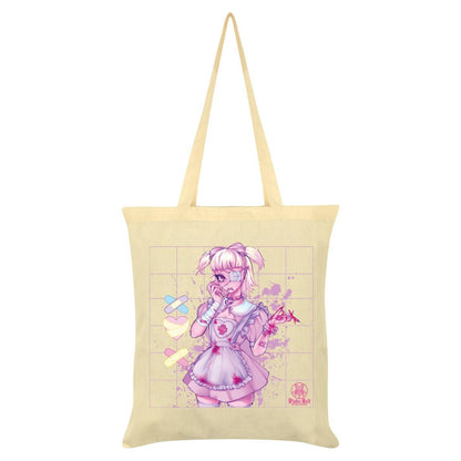 Cream - Front - Pinku Kult Fragile Tote Bag